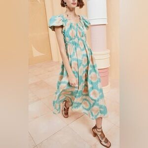 Ulla Johnson Nanette tie dye midi dress 4